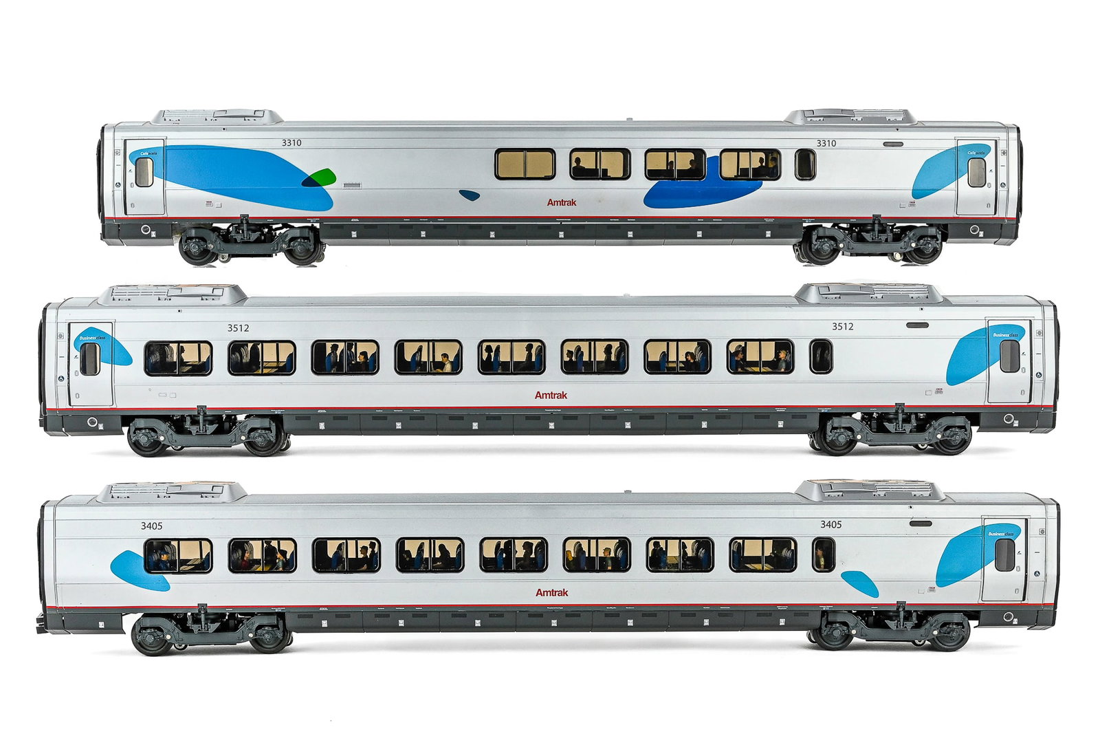 Lionel 6-15584 Amtrak Acela Passenger Car 3-Pack (1 of 4)