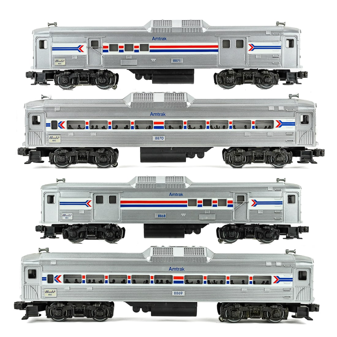 Vintage Lionel Amtrak Budd Car 4 Piece Set (1 of 5)