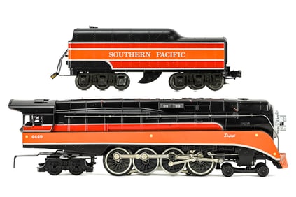 Southern Pacific Daylight Steam Locomotive and Tender
