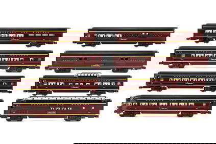 8 Painted Aluminum Norfolk and Western Passenger Cars (1 of 7)