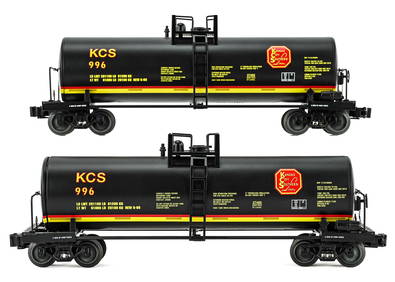 2 Kansas City Southern Unibody Tank Cars (1 of 4)