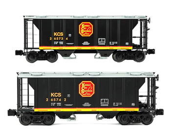 2 Kansas City Southern PS-2 Hoppers set (1 of 4)