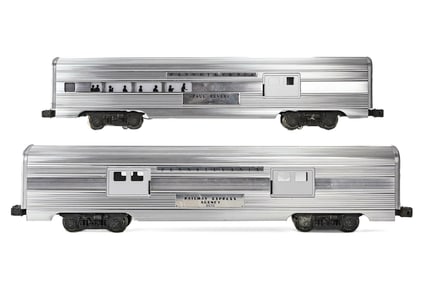 2 Lionel Non-Illuminated Penn. Aluminum cars