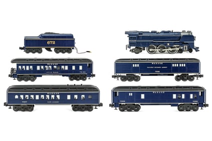 Lionel 6-8610 Wabash Locomotive and Tender, 6 Cars