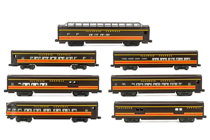 Lionel Illinois Central Aluminum Passenger Car Set