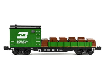 Lionel - Burlington Northern Command Boom Car