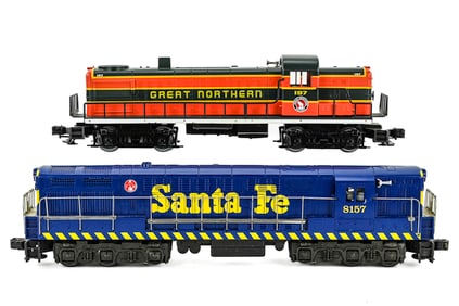 Lionel Great Northern ALCO RS3 and ATSF Train Master