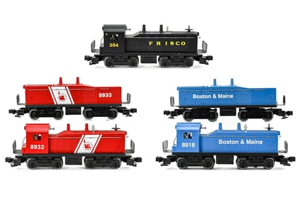 Five Lionel Switchers and Calf Units