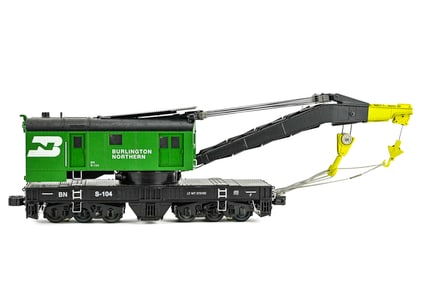 Lionel 6-29885 Burlington Northern Crane Car