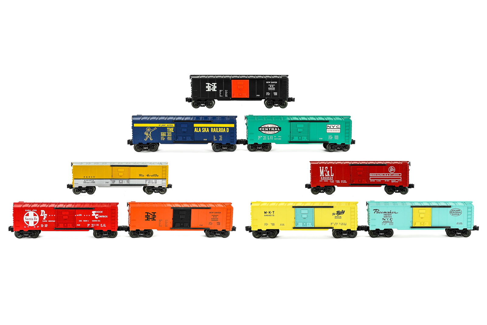 Lionel 6464 Boxcar Series X, VIII, and IX Lot (1 of 11)