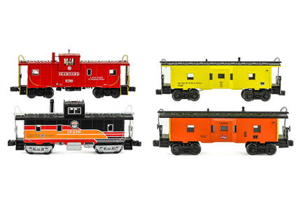 4 Cabooses with Boxes: Seaboard, SP, Susquehanna, MILW (1 of 4)