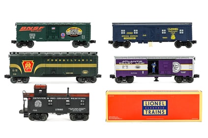 6 LCCA Passenger, Cabooses, Boxcars