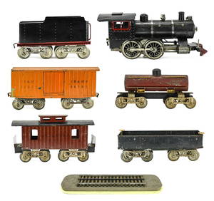 Lionel Pre-War No. 6 Standard Gauge Locomotive, Cars (1 of 5)