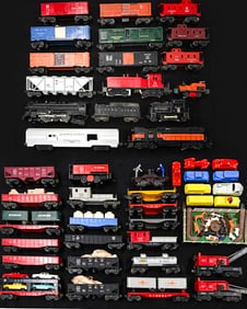 Large Train Lot with Engines, Cars and Accessories