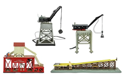 Two Bucyrus Erie Cranes, Ice Station and Barrel Loader