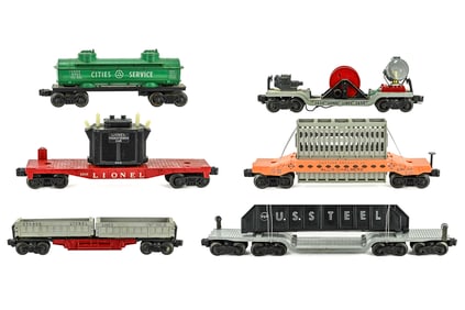Machinery, Tank, Flat, and Coal Dump Cars