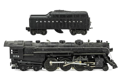 Super O Steam Freight locomotive and tender #773: