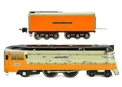 Lionel Prewar 250E Hiawatha Locomotive and 250W Tender (1 of 3)