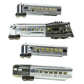 Lionel Flying Yankee Set 616, 617 (x2), 618