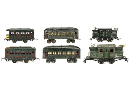 Lionel Prewar O Gauge 156 Set with Passenger Cars