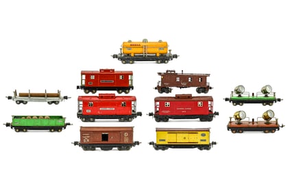 Lionel Prewar Freight Cars and Cabooses Lot