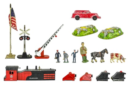 Assorted Track Accessories and Figures