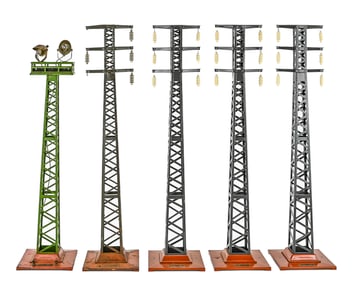 Lionel No. 94 High Tension, No. 92 Flood Light Towers