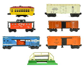 Lionel NYC Box Car, Trolley, Milk Car & Caboose Set (1 of 5)