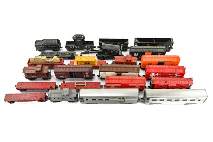 Group of 24 Lionel & AMT Freight and Caboose Cars