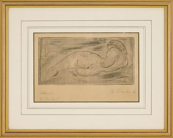 Wilhelm Lehmbruck (DE 1881-1919) Ruhende (vom Rucken)