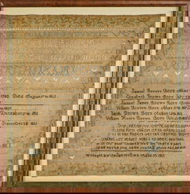 1825 John Brown Newburyport Family Record