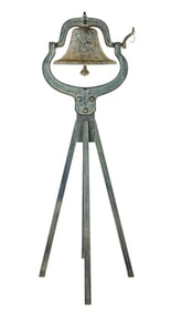1886 V-M Bell Co No 2 Upright Cast Iron Bell