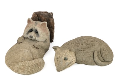 Lou Rankin Cement Garden Sculptures