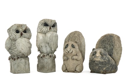Lou Rankin Cement Garden Sculptures