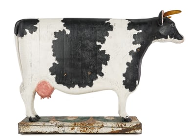 1990 John Cisney Folk Art Cow