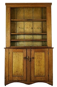 Ca. 1800 Two Part Step Back Cupboard