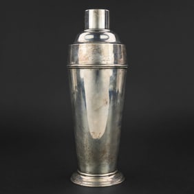 1920s American Sterling Silver Cocktail Shaker