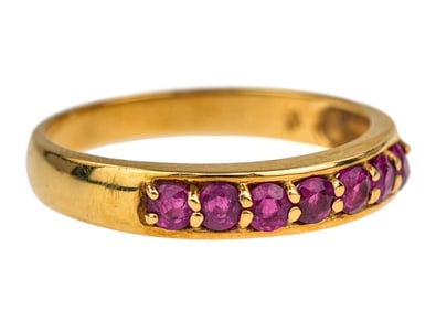 18k Yellow Gold & Ruby Ring