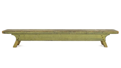 Diminutive Kneeling Bench in Apple Green Paint