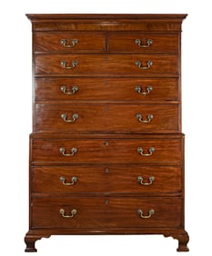 George III Mahogany Chest on Chest