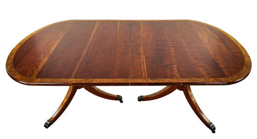 Fine Benchmade Cherry & Satin Dining Table (1 of 7)
