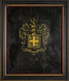 Hand painted Webb Family Crest