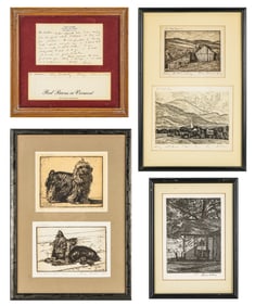 Luigi Lucioni (VT 1900-1988) Group of Christmas Cards