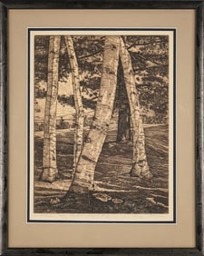 Luigi Lucioni (VT 1900-1988) Birches