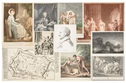 Group of 18th c Prints-