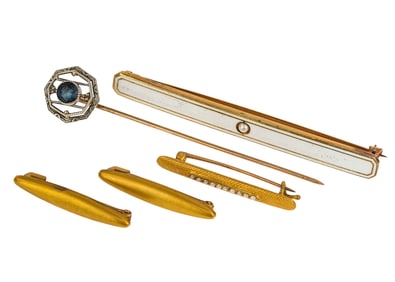 Yellow Gold Pins
