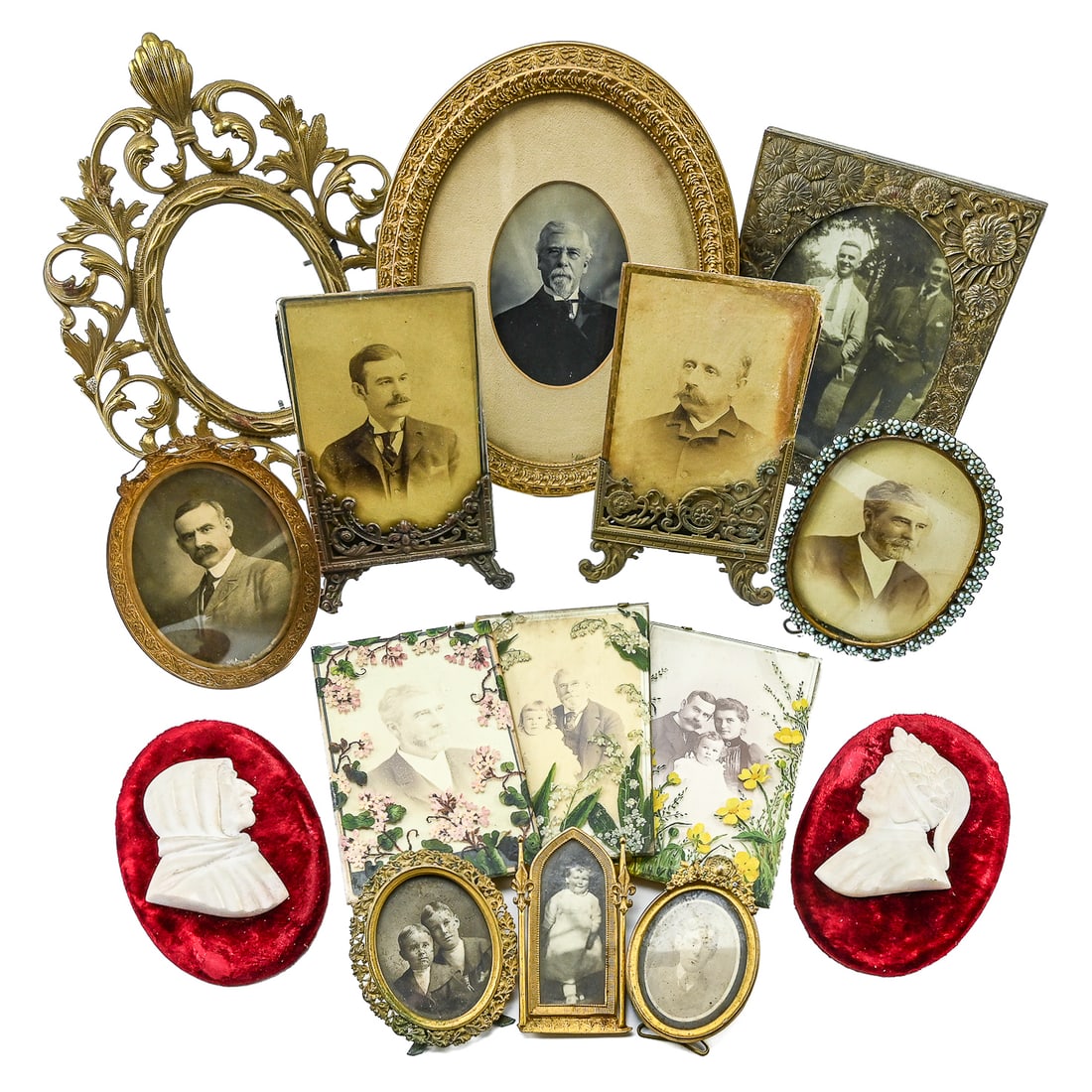 Ca 1900 Framed Knapp, Gray Family Photos (1 of 5)