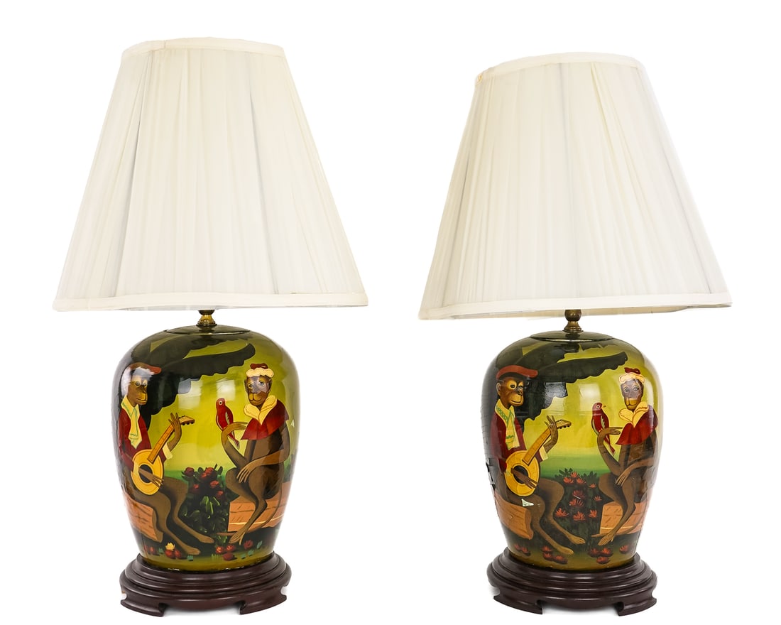William Skilling Monkey Table Lamps (1 of 6)