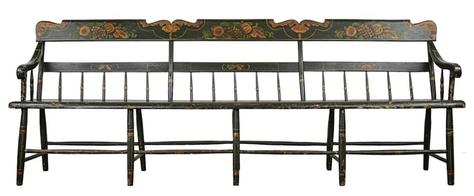 19th c Pennsylvania deacons bench