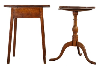 Two 19th c Cherry Stands